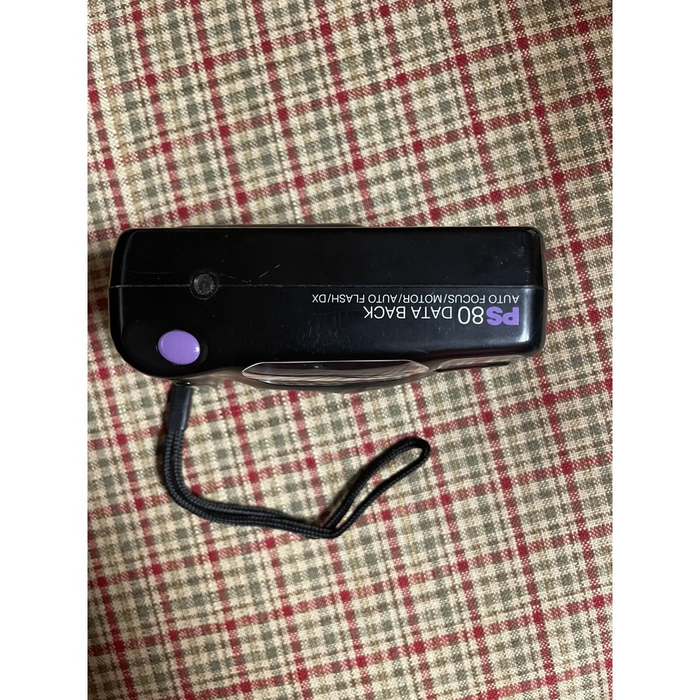 VIVITAR PS80 Data Back Auto Focus Flash Camera 35mm Teated Works - Picture 3 of 6